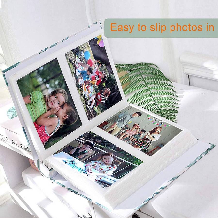 Photo Album Slip In Case with 200 Pockets 6 X 4 Inch Family Albums