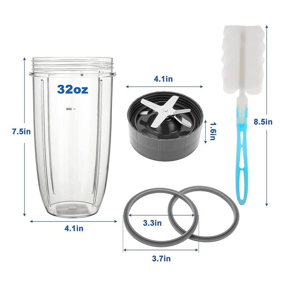 32oz Cup Extractor Blade with Gasket,for Nutribullet 600w/900w Models
