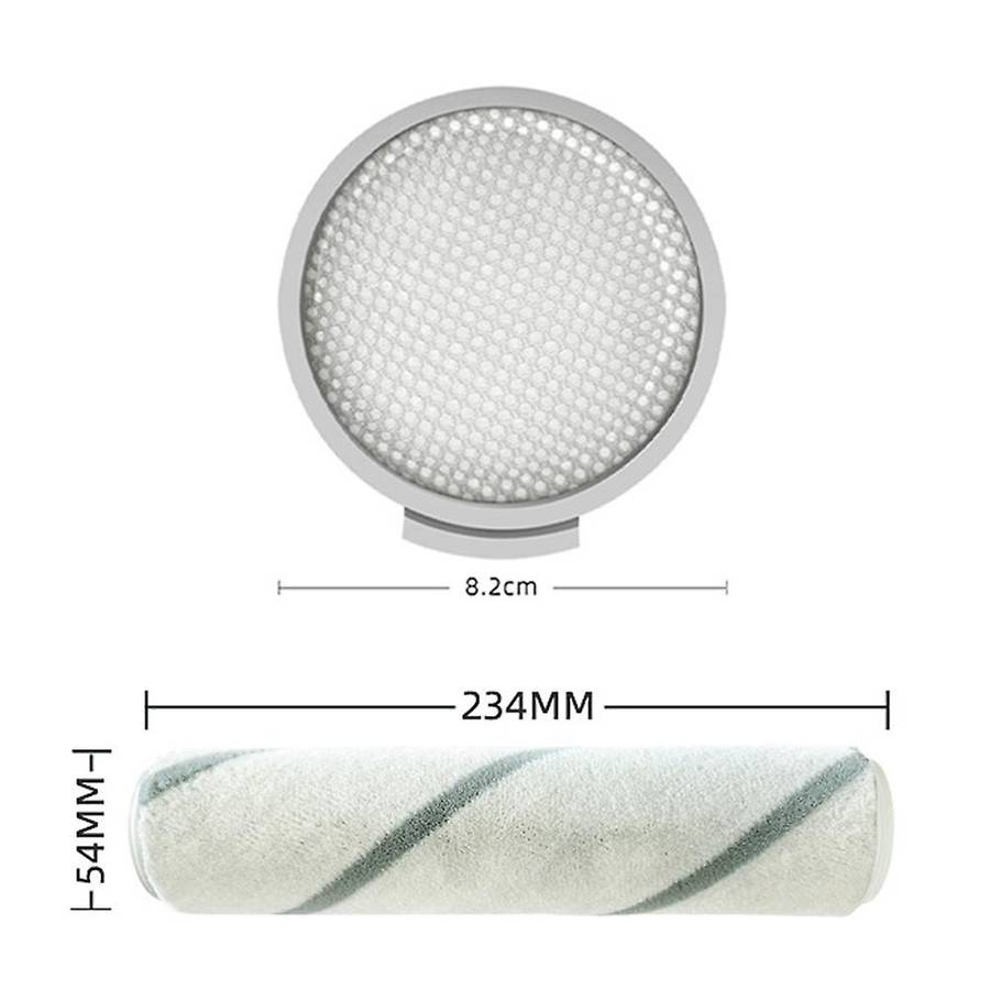8pcs Roller Brush Filter for Xiaomi Mijia Scwxcq01rr Roborock H6
