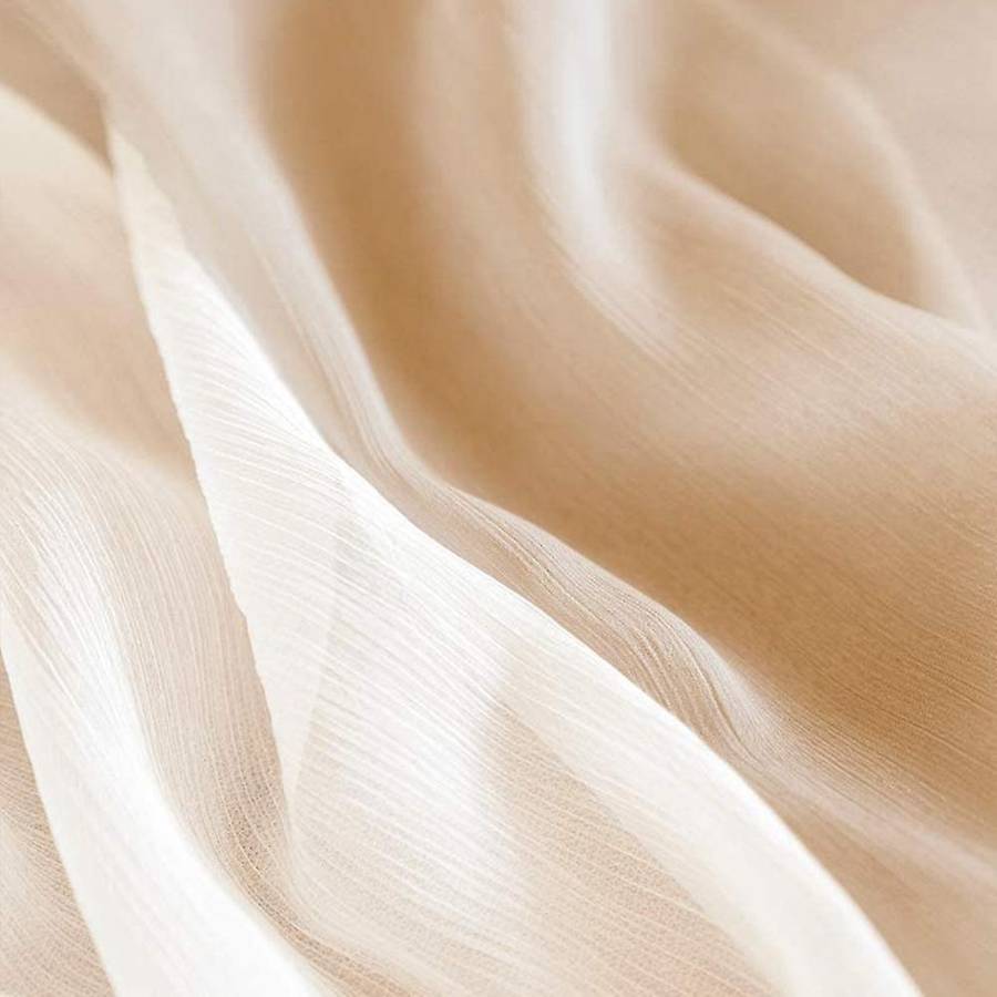 Silky Crinkle Chiffon Table Runner (set Of 2) ,pink Champagne