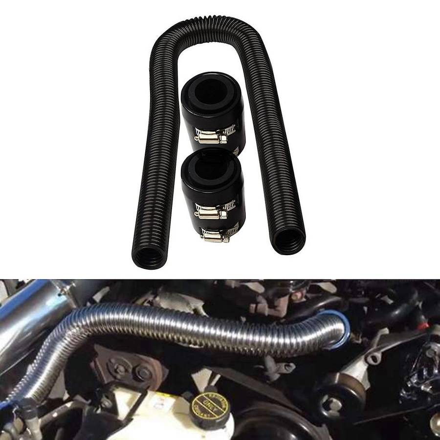 24 Inch Universal Stainless Steel Radiator Hose Car Cooling Hose Kit