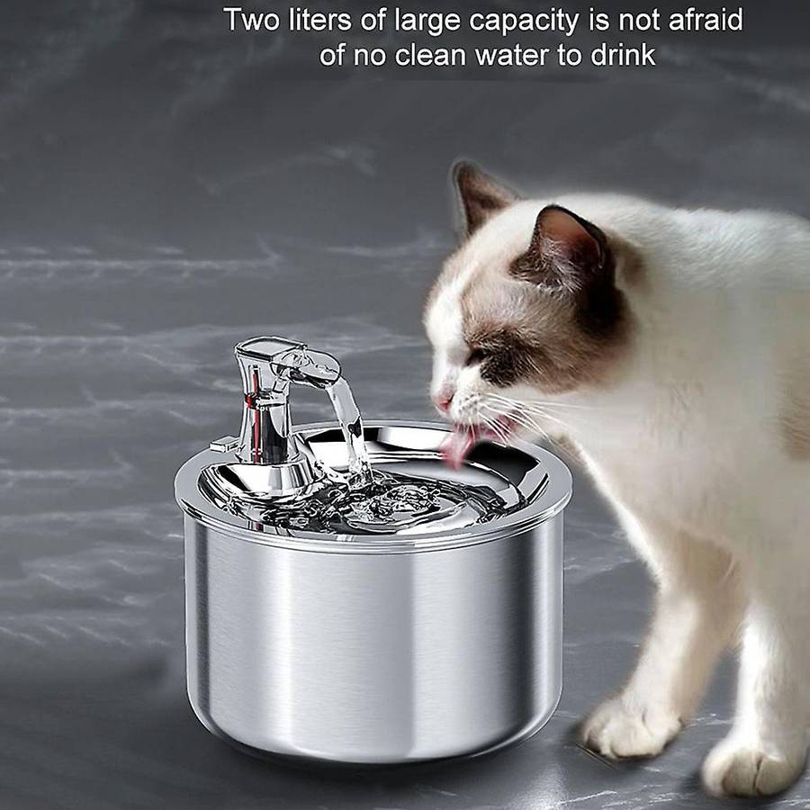Automatic Cats Fountain 2l for Cat Dog Pet Drinker Dispenser Us Plug