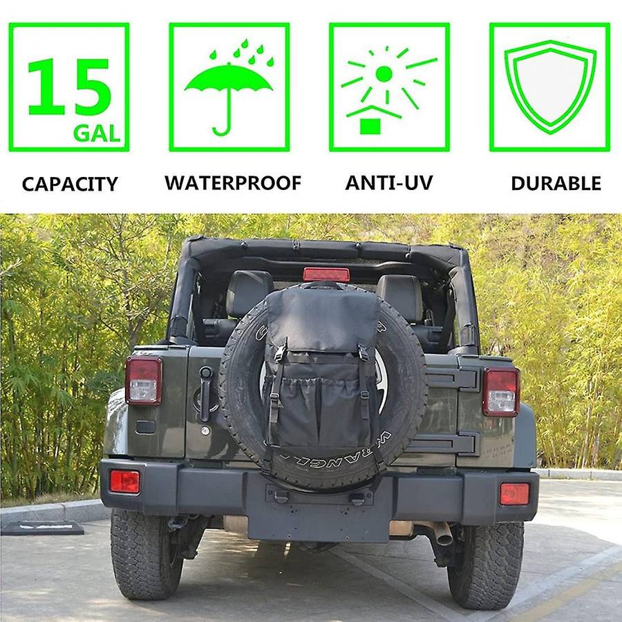 Spare Tire Trash Bag Outdoors Storage Bag for Wrangler Utv Universal