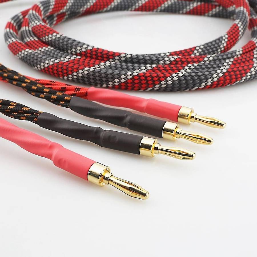 One Pair Oxygen-free Copper(ofc)audio Hifi Speaker Cable(16cores B-b)