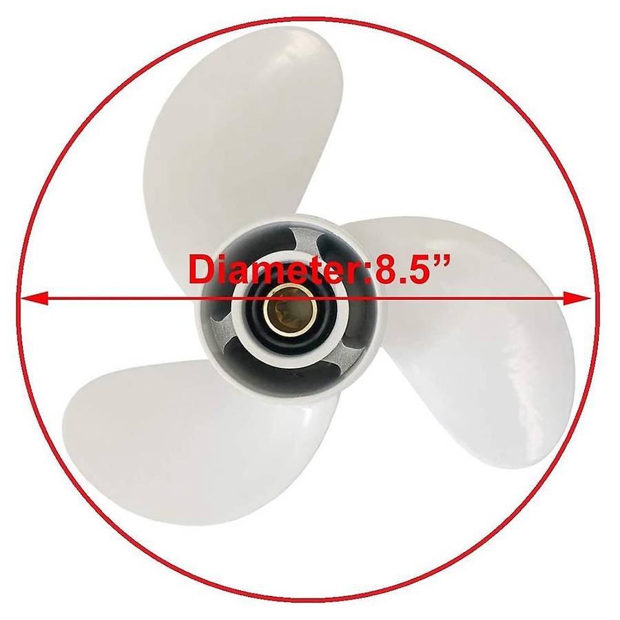 Outboard Propeller for Yamaha 6hp 8 1/2 X7 1/2 Boat Motor