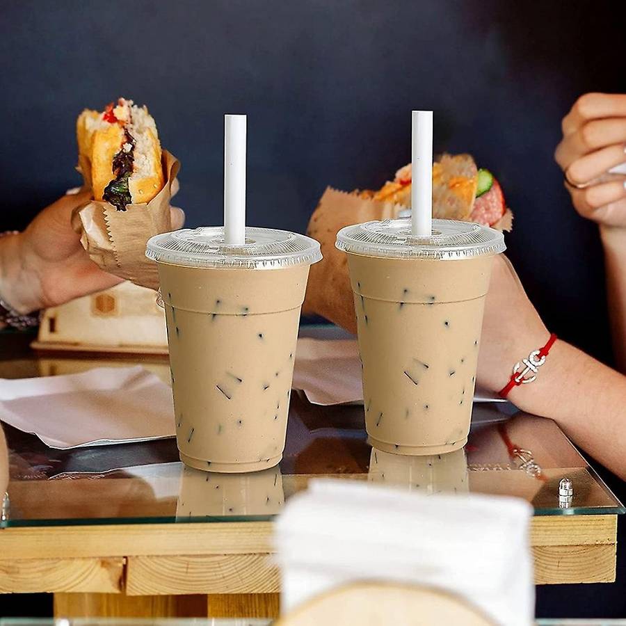 With Flat Slotted Lids,disposable Cups, for Ice Cream,coffee, Party