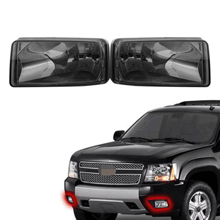Smoke Lens Front Bumper Fog Light Bulb for Chevrolet Gmc Cadillac