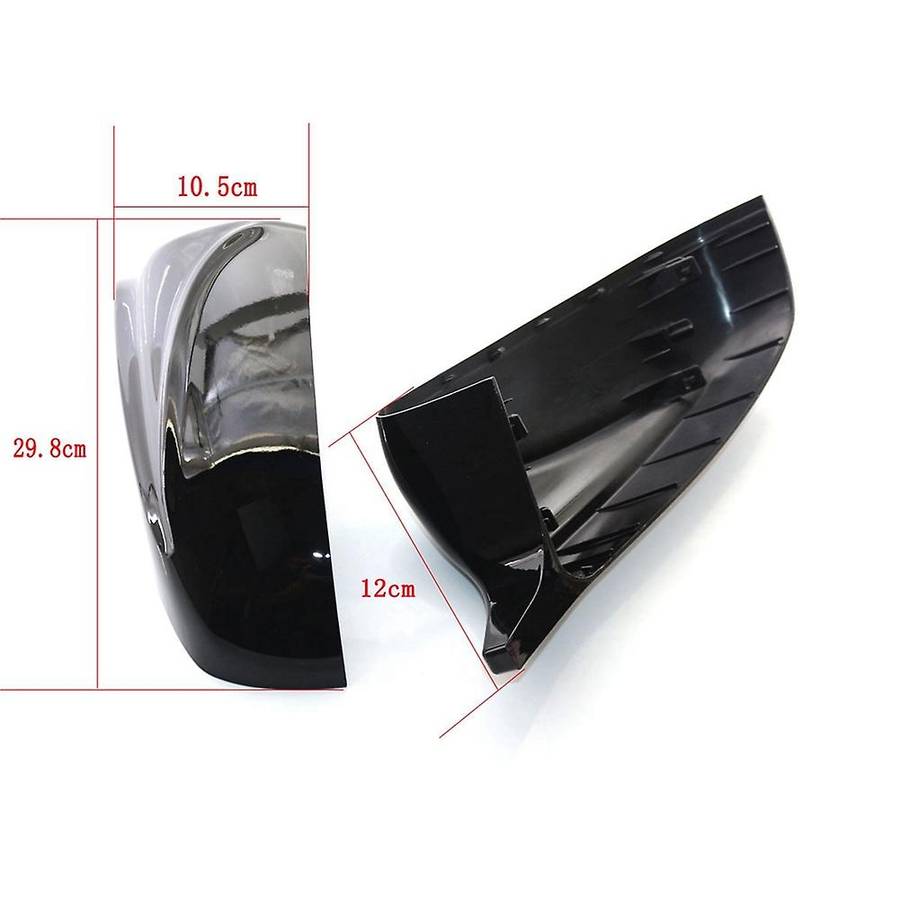 View Mirror Cover Caps Bright Black for Bmw X5 E70 X6 E71 2008-2013