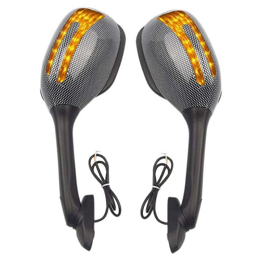Led Turn Signal Light Side Wing Mirrors for Suzuki Gsxr 600 750 1000