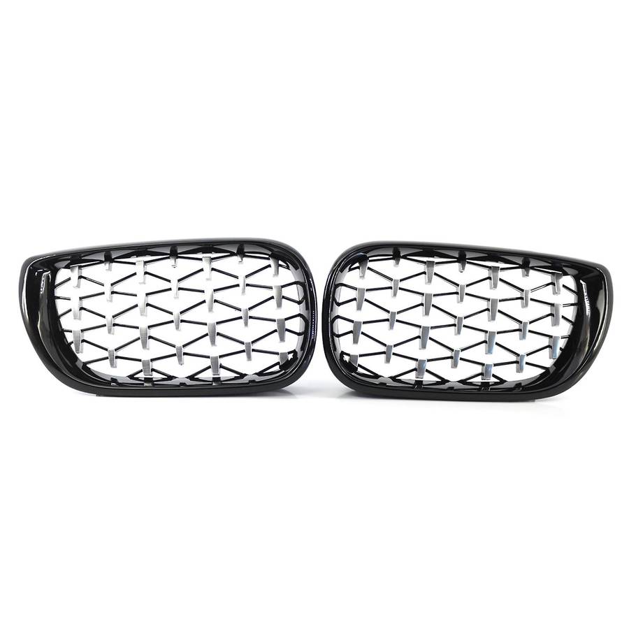 Front Air Outlet Kidney-shaped Racing Grills For-bmw E46 4-door 02-05