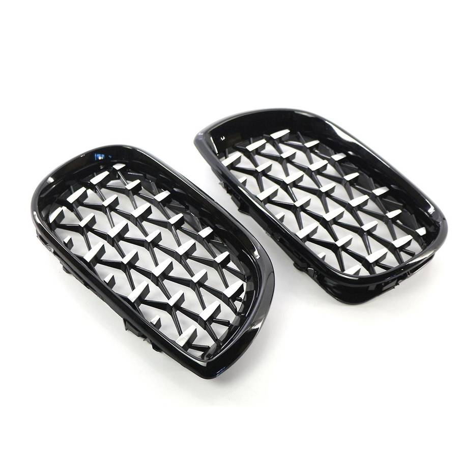 Front Air Outlet Kidney-shaped Racing Grills For-bmw E46 4-door 02-05