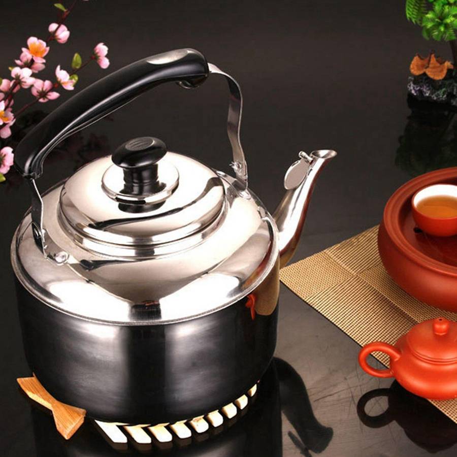 Stainless Steel Kettle Whistling Tea Kettle Coffee Stovetop 4l
