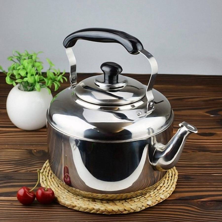 Stainless Steel Kettle Whistling Tea Kettle Coffee Stovetop 4l