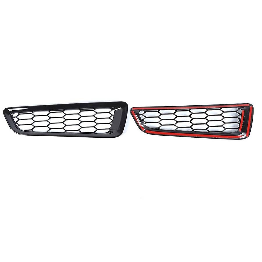 Front Bumper Decoration Cover Trim Sticker,abs Black