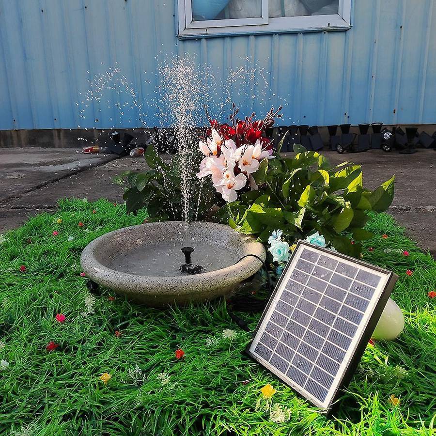 10v / 5w Solar Fountain Pump with Built-in 1500mah Battery