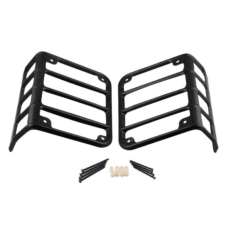 Rear Tail Light Guards Fit for Jeep Wrangler Jk Matte 07-17(pair)