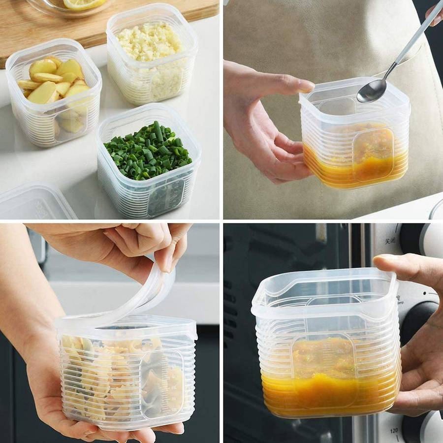 2x Food Storage Set with Lids - for Pantry Organization and Storage