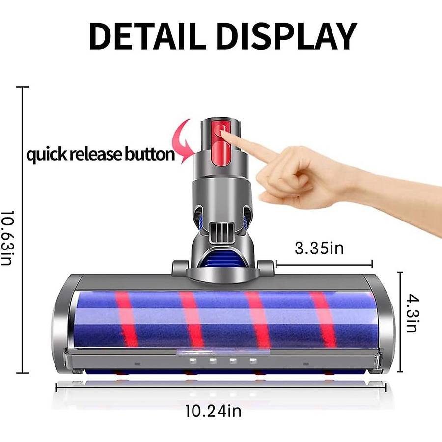 Electric Turbo Brush for Dyson Vacuum Cleaner V7 V8 V10 V11 V15