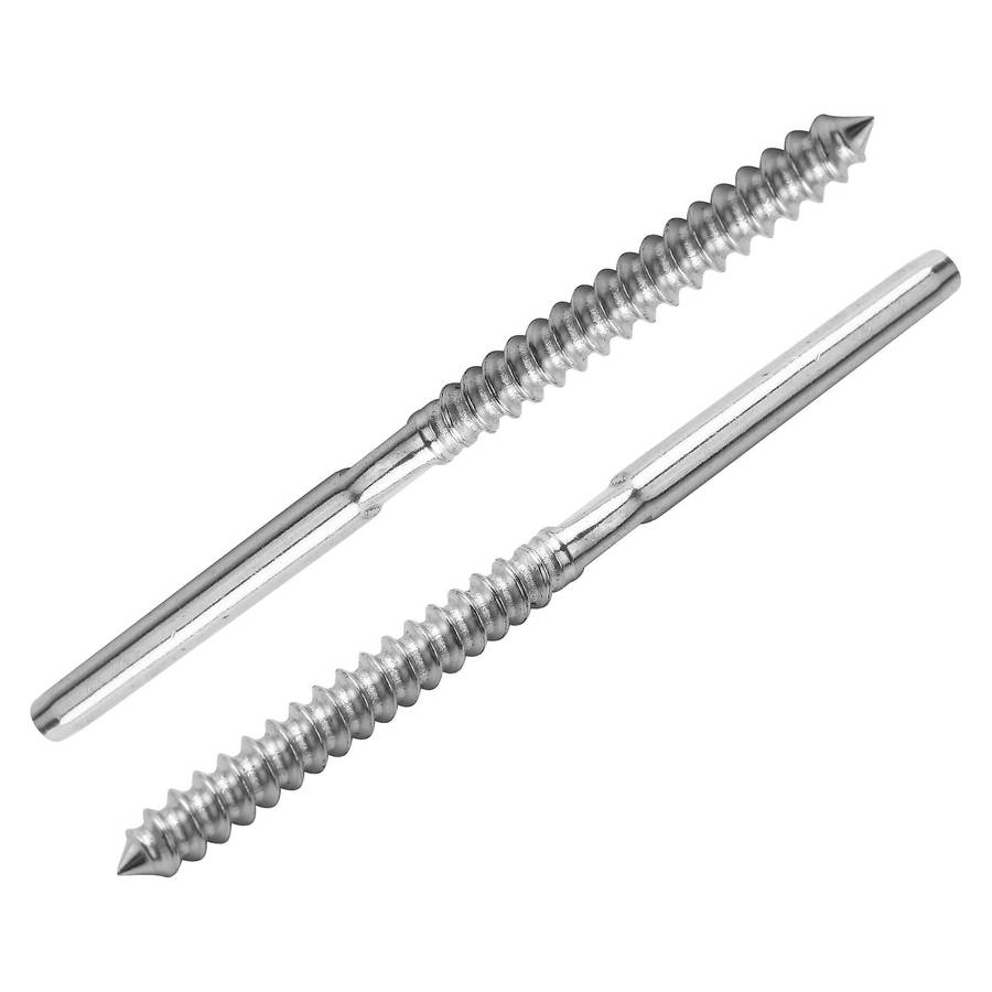 36 Pairs Handed Thread Swage Lag Screws for Wood Post Of 1/8 Inch Kit