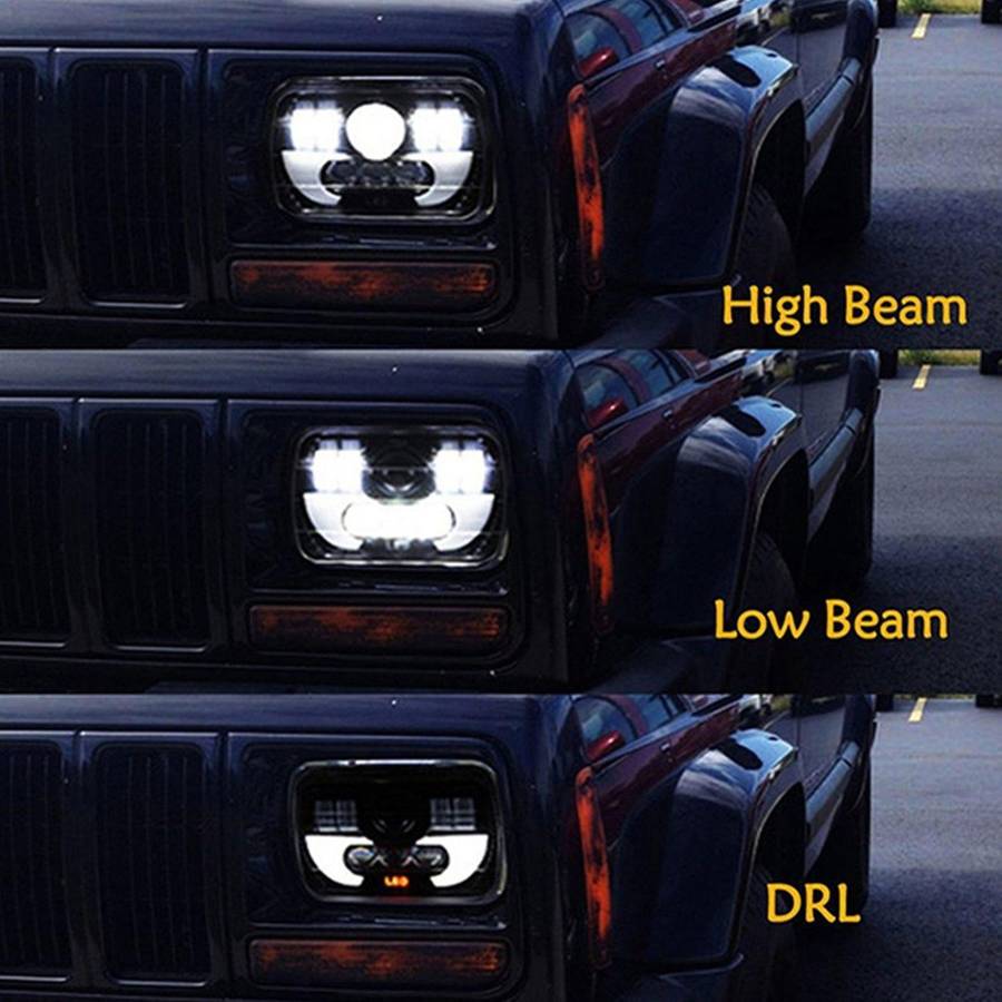 5x7 Inch Square 7 Inch Led Headlight for Suzuki Samurai Jeep Wrangler