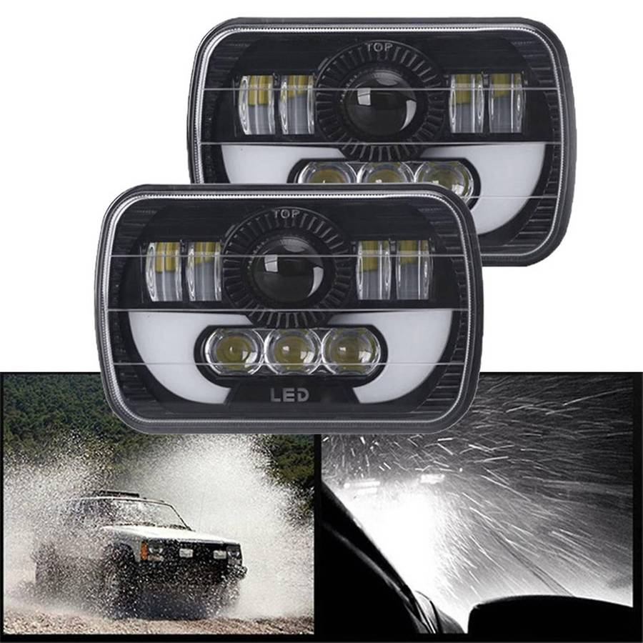 5x7 Inch Square 7 Inch Led Headlight for Suzuki Samurai Jeep Wrangler