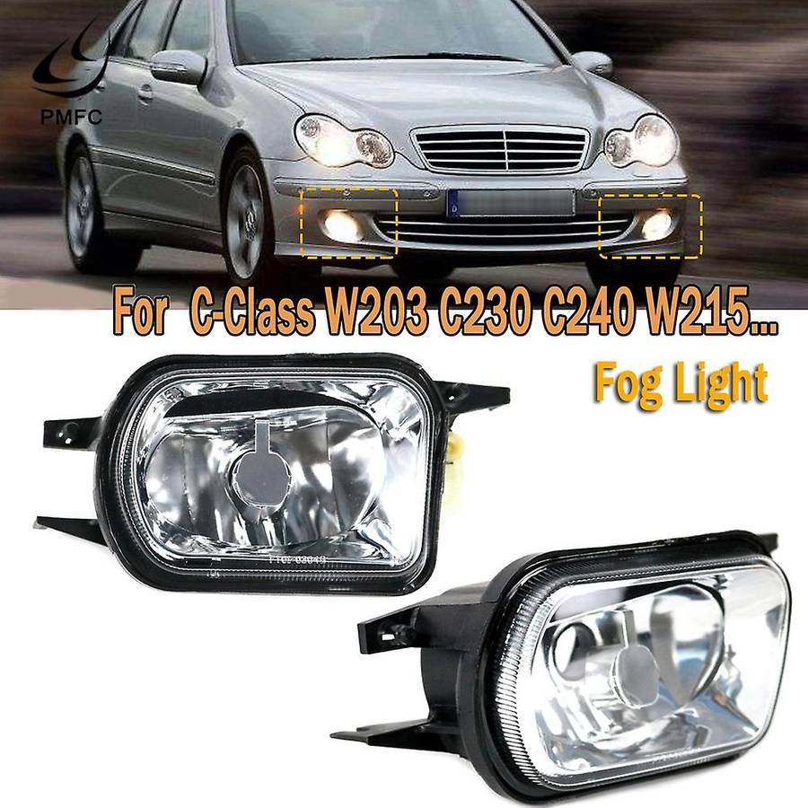 Pair Front Bumper Fog Lamp for Mercedes-benz W203 &slk230 2001-2004