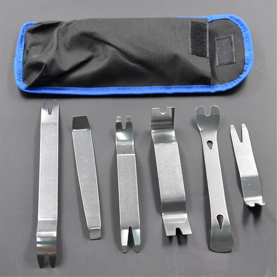 Car Inner Removal Tool 6Pcs Kit Auto Car Radio Door Clip Panel Trim Dash Audio Removal Installer To