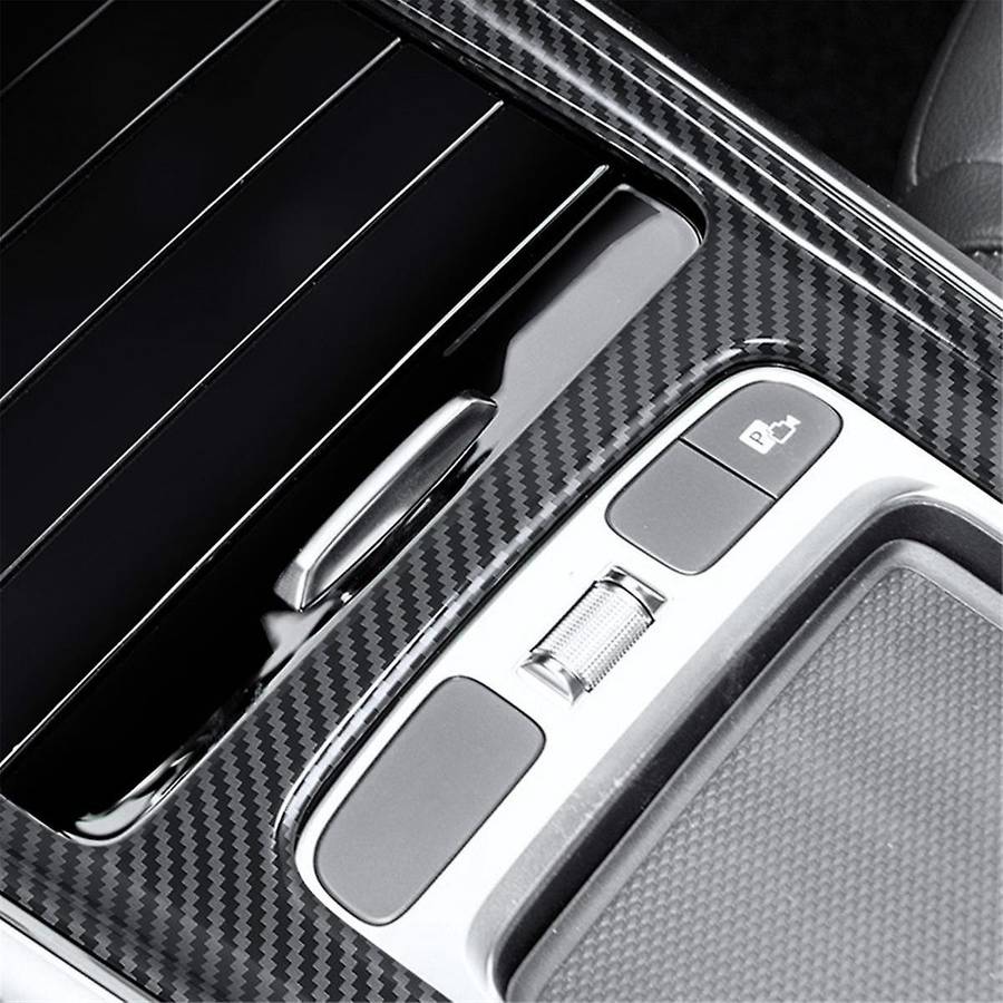 Car Interior Central Control Gear Shift Trim Panel Sticker Black for GLA EQA EQB without Mouse Versi