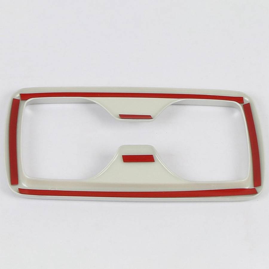 Car Interior Decoration Cup Holder Sticker Cover Trim Rear Center Armrest Water Cup Frame for 2019 2