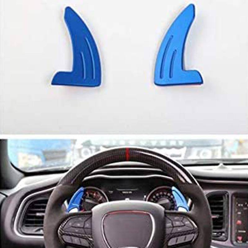 Car Interior Steering Wheel Gear Paddle Shift Trim Cover for Charger 2015-2019 Aluminum Alloy