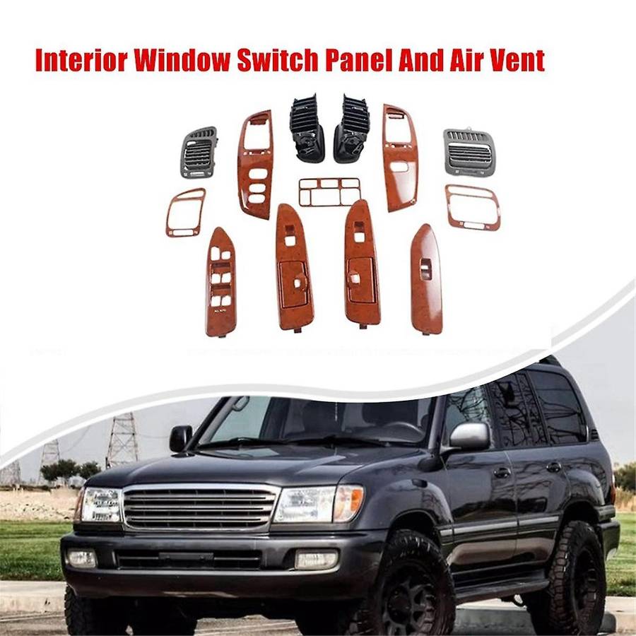 Car Interior Window Switch Panel Dashboard Air Vents for Land Cruiser 100 Fj100 1997-2007
