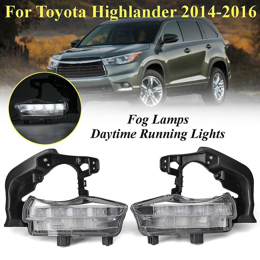 Car Led Daytime Running Lights Front Grille Driving Fog Lights for 2014 2015 2016