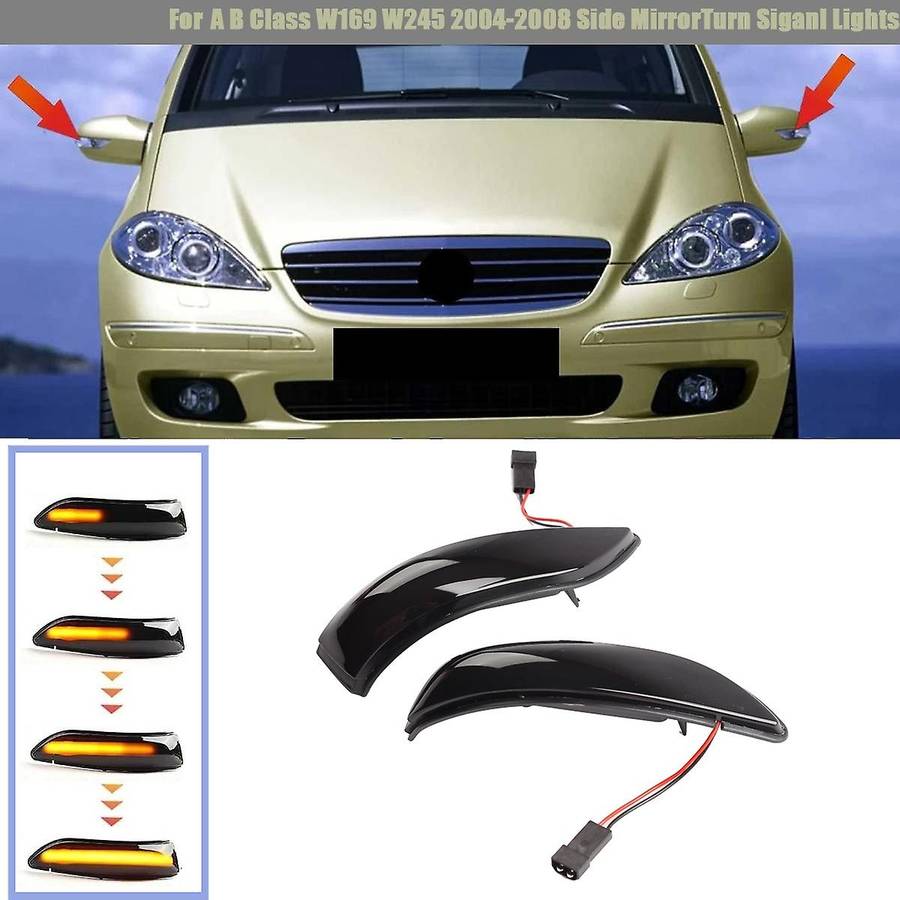 Car LED Dynamic Side Rearview Mirror Light Turn Siganl Light for for Class W169 W245 2004-2008