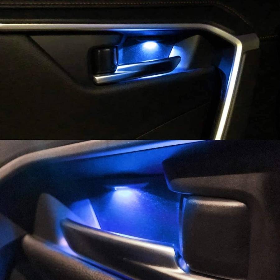 Car LED Light Inner Door Handle Bowl Mood Lighting Decorative Car Lamp for 2019-2020