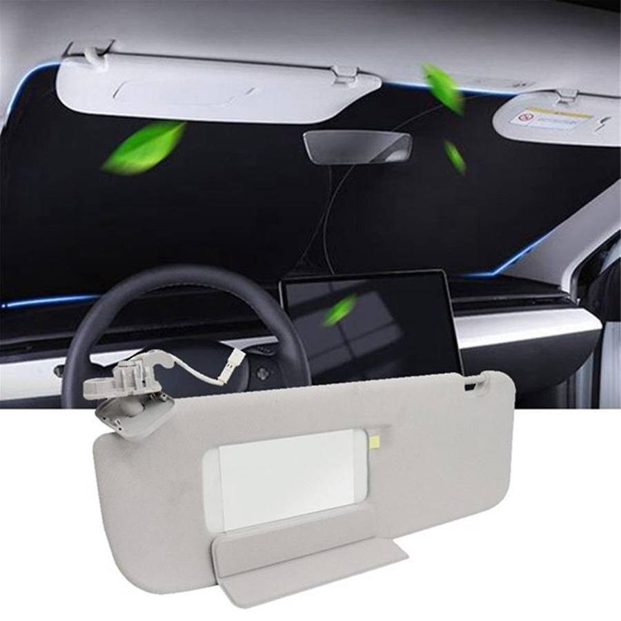 Car Left Side Drive Sunvisor Sunshade for 2017-2023 Sun Visor with Mirror Light 149040631d 14904054