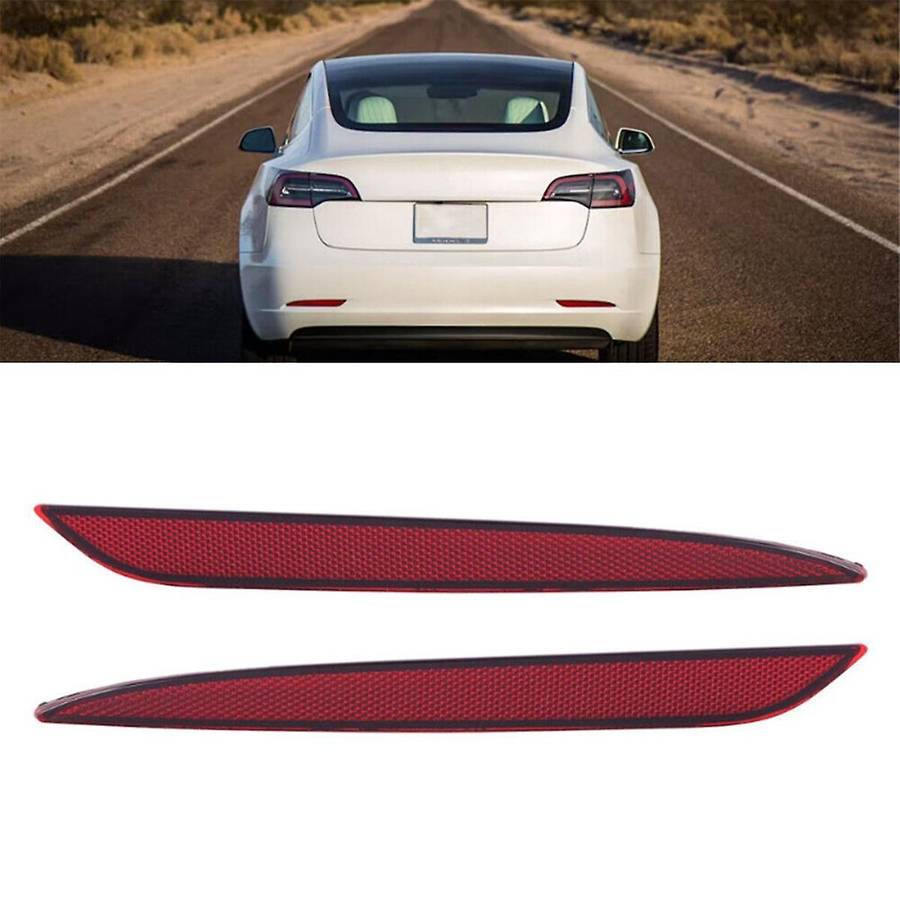 Car Left Tail Lamp Brake Light Cover Rear Bumper Reflector Cover 1077406-00-F for Model 3 2017-2022