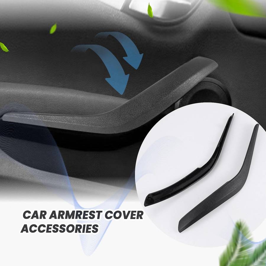 Car Left/Right Inner Door Handle Cover Compatible Bmw X1 E84 2010-2016 Black