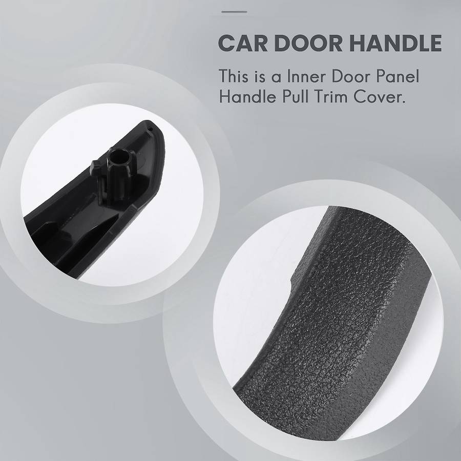 Car Left/Right Inner Door Handle Cover Compatible Bmw X1 E84 2010-2016 Black