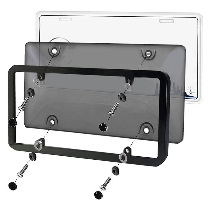 Car License Plate Frame Shield License Plate Holder License Plate Protection Car License Accessories