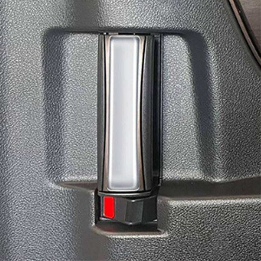 Car Matt Silver Middle Door Button Frame Trim Sticker Interior Accessories for Alphard/Vellfire 40 S