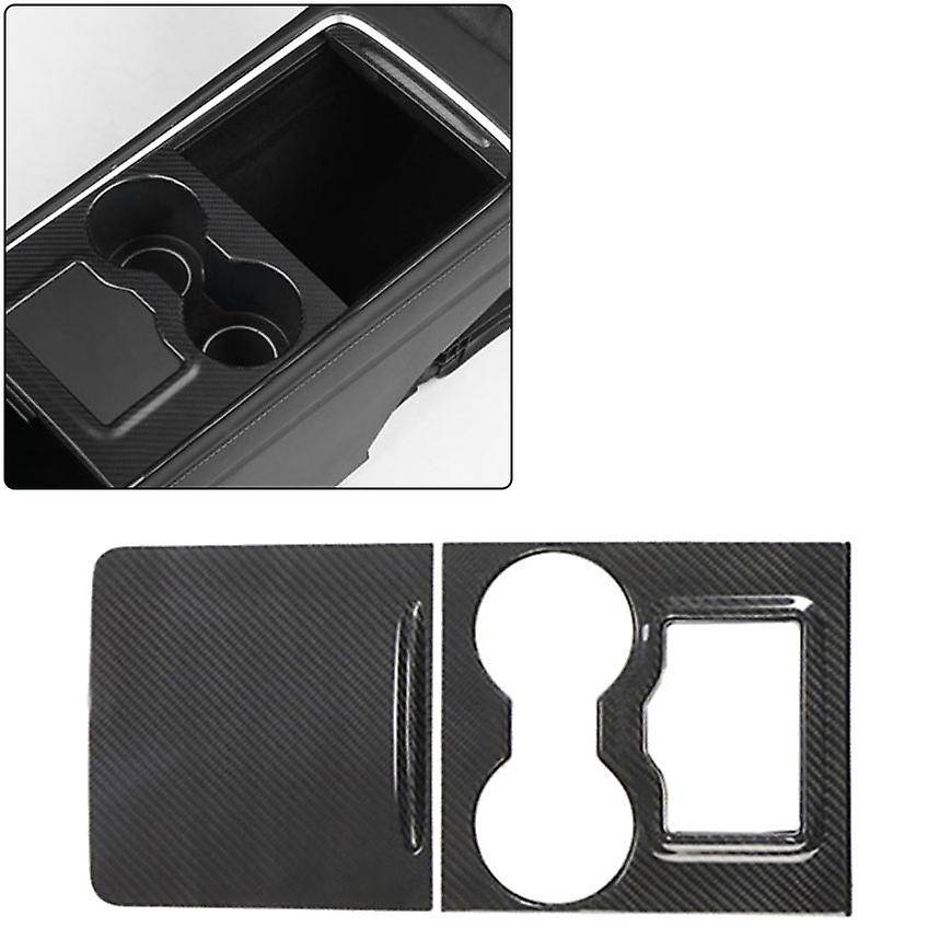 Car Matte Carbon Fiber Center Console Instrument Panel Protective Sticker Decoration Trim for Model