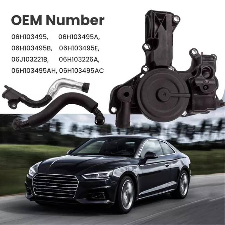 Car Oil Separator PCV Valve Assembly Vent Hose Pipe for B6 Golf Seat A3 8P A4 B8 A5 Q5 06H103495B