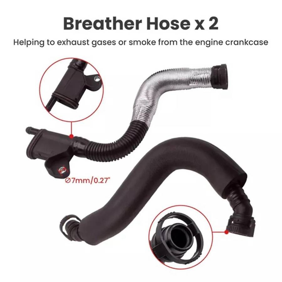 Car Oil Separator PCV Valve Assembly Vent Hose Pipe for B6 Golf Seat A3 8P A4 B8 A5 Q5 06H103495B
