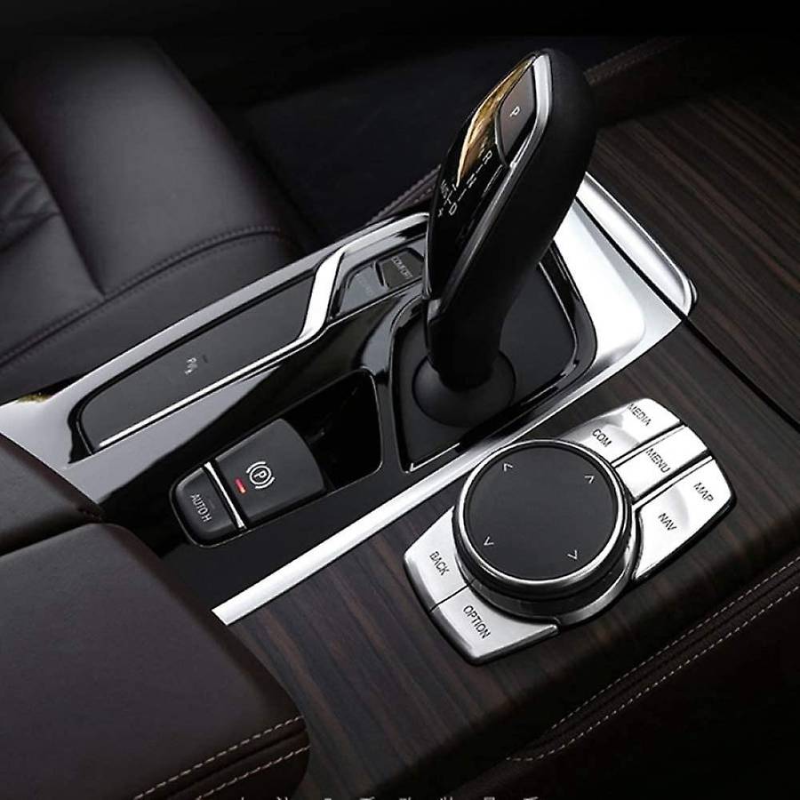 Car Parking Brake Button Gear Shift Panel Media Park Control Decorative Cover for 5 Series G30 2017