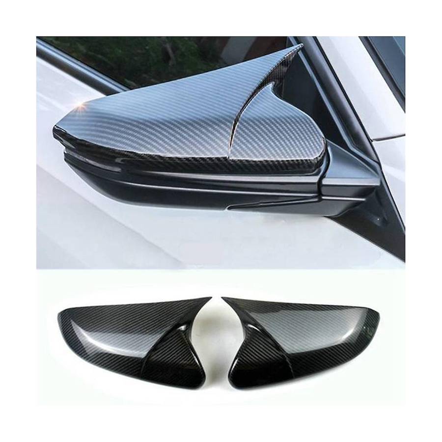 Car Real Carbon Fiber Rearview Mirror Cover Trim Car Accessories for 10th Generation 2016-2021