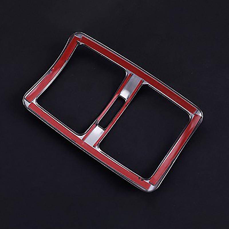 Car Rear Air Conditioning Vent Decorative Frame Air Outlet Trim Strip Stickers for C Class W204 2009