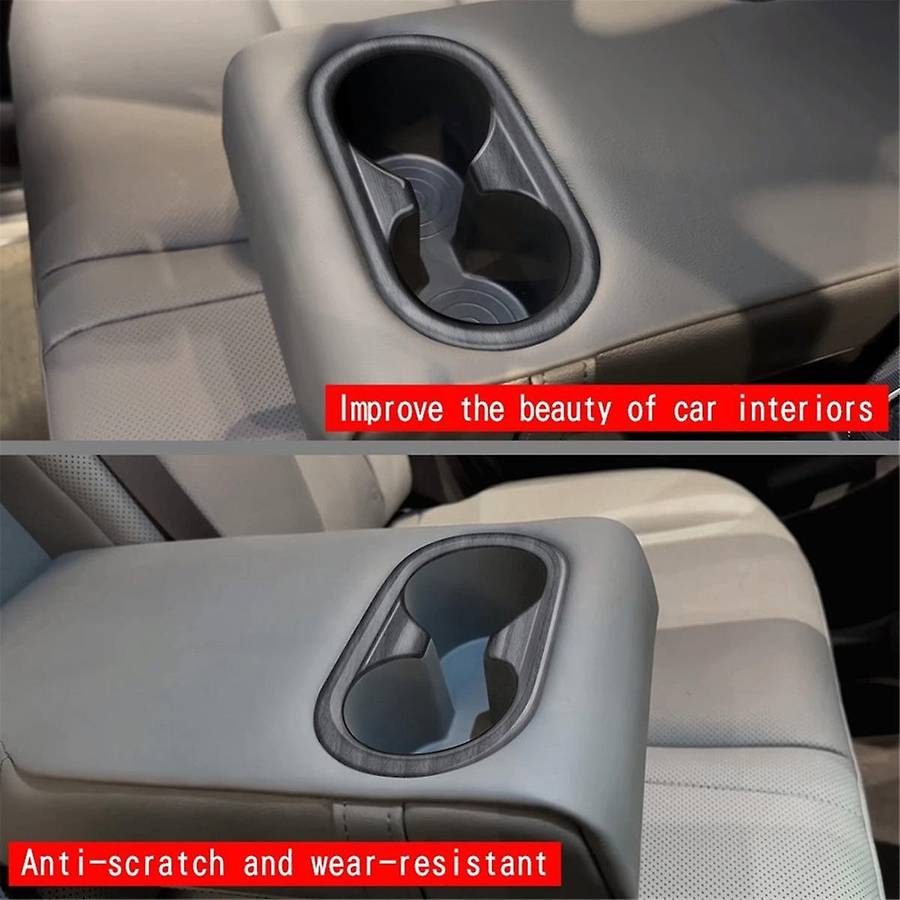 Car Rear Back Seat Water Cup Holder Panel Trim Frame for 2024+ Car Interior Accessories B