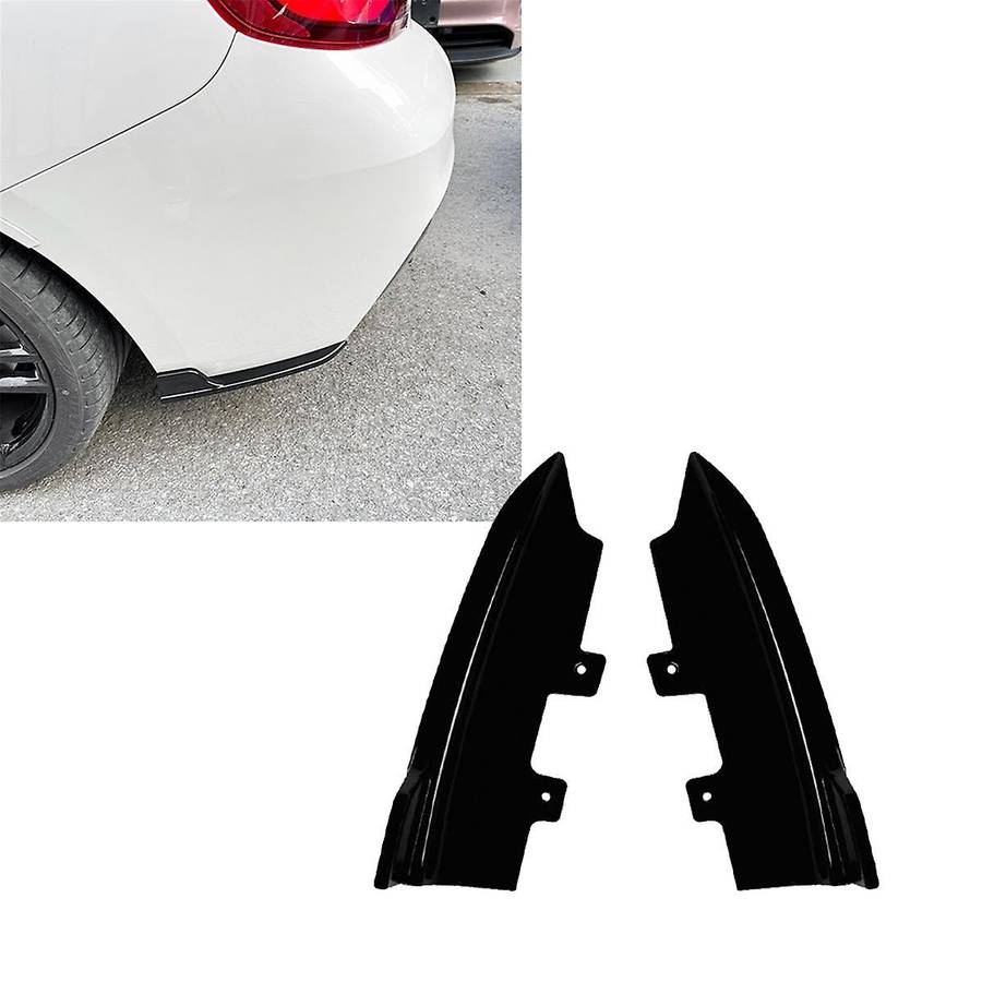 Car Rear Bumper Lip Diffuser Splitter Winglet Apron Spoiler for 2 Series F22 F23 2015-2019 Gloss Bla