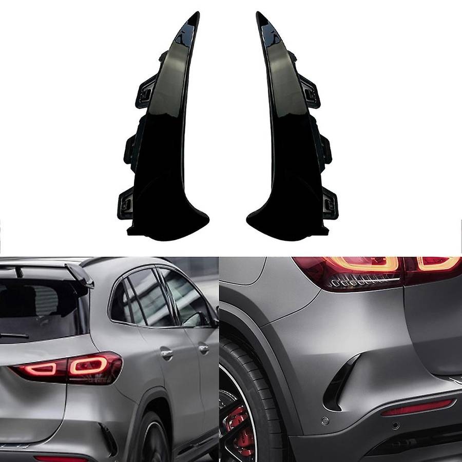 Car Rear Bumper Spoiler Side Canard Splitter for - GLA Class GLA200 260 H247 2020+ GLA35