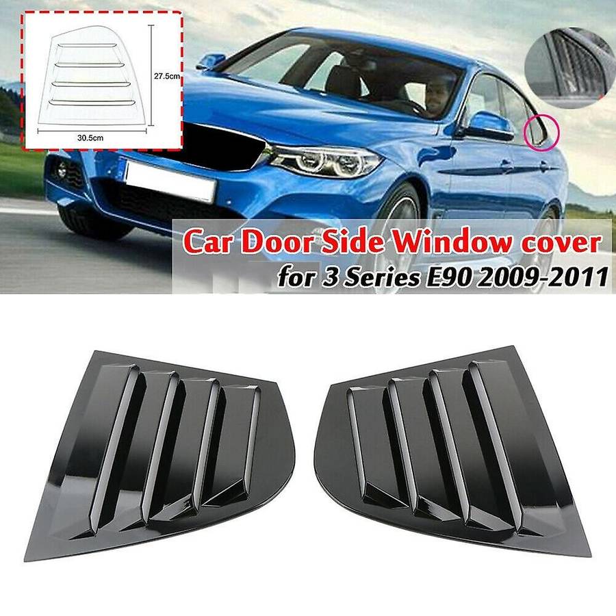 Car Rear Door Window Triangular Trims Gloss Black for  3 Series E90 2009-2011 51347060212 5134706021